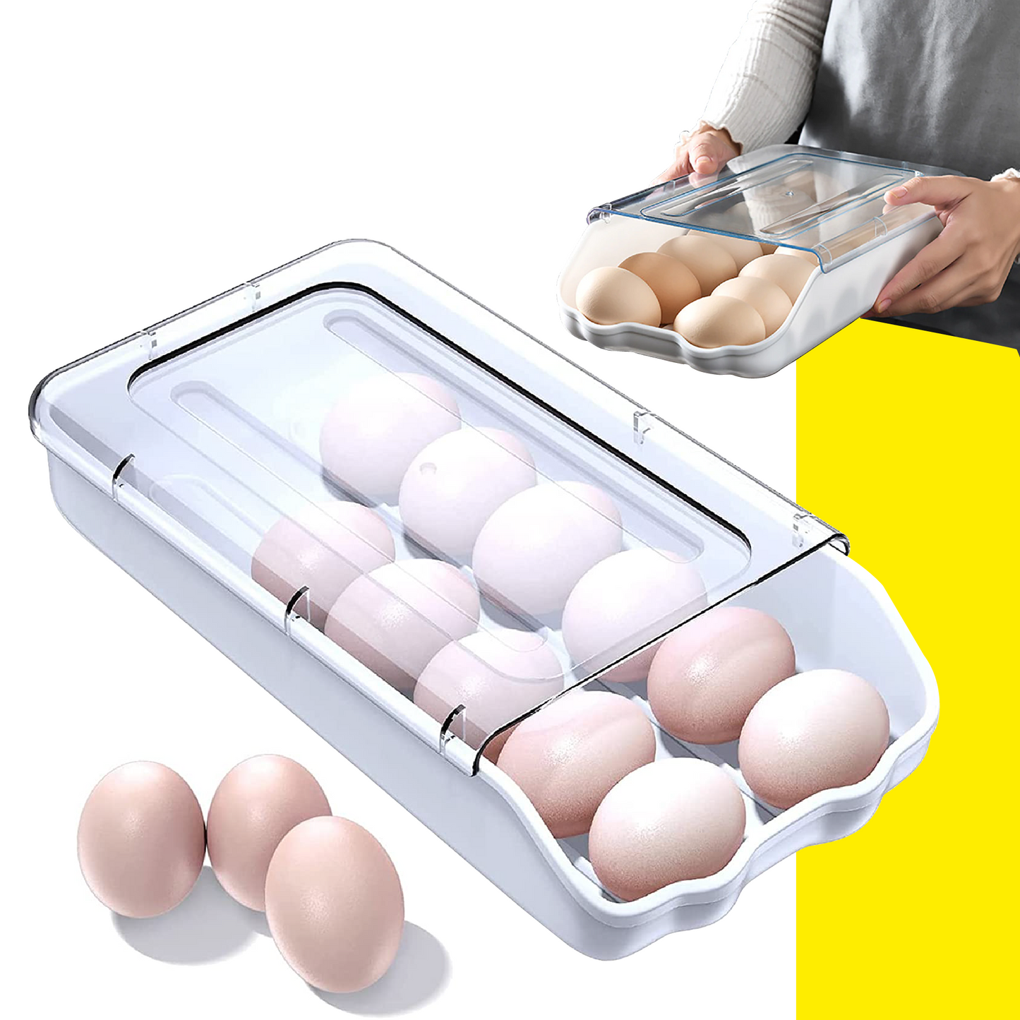Organizador de Huevos para Nevera (Huevera)